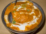 Butter chicken from Pindi in Delhi, India.