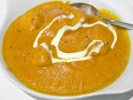 A typical chicken tikka masala curry from a London Indian restaurant