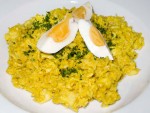 A dish of kedgeree from a London cafe in England