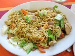 Pancit canton noodles from Manila, the Philippines