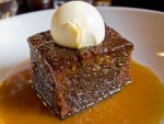 A dish of sticky toffee pudding from the Holly Bush Pub in London, England